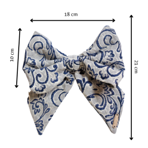 Maxi_lazo_estampado_azul_marino_beige_invitada_de_boda